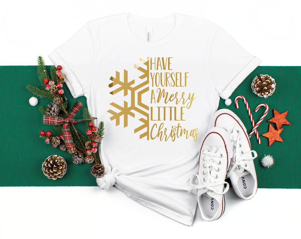 Matching Christmas Shirt: "Have Yourself A Merry Little Christmas" Couple Shirts