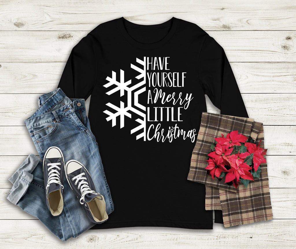 Merry Little Christmas Long Sleeve Shirt - Unisex Holiday Tee