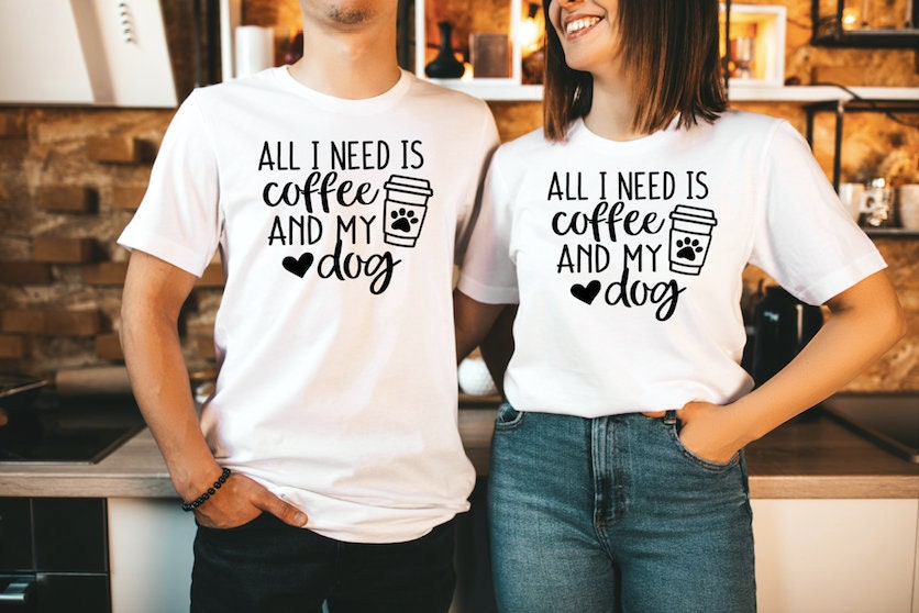 Dog Mom Shirt – Coffee and Dog Lover Tee