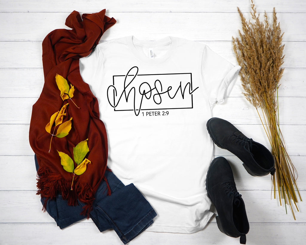 Chosen 1 Peter 2:9 Christian T-Shirt