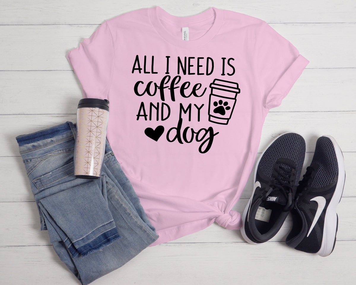 Dog Mom Shirt – Coffee and Dog Lover Tee