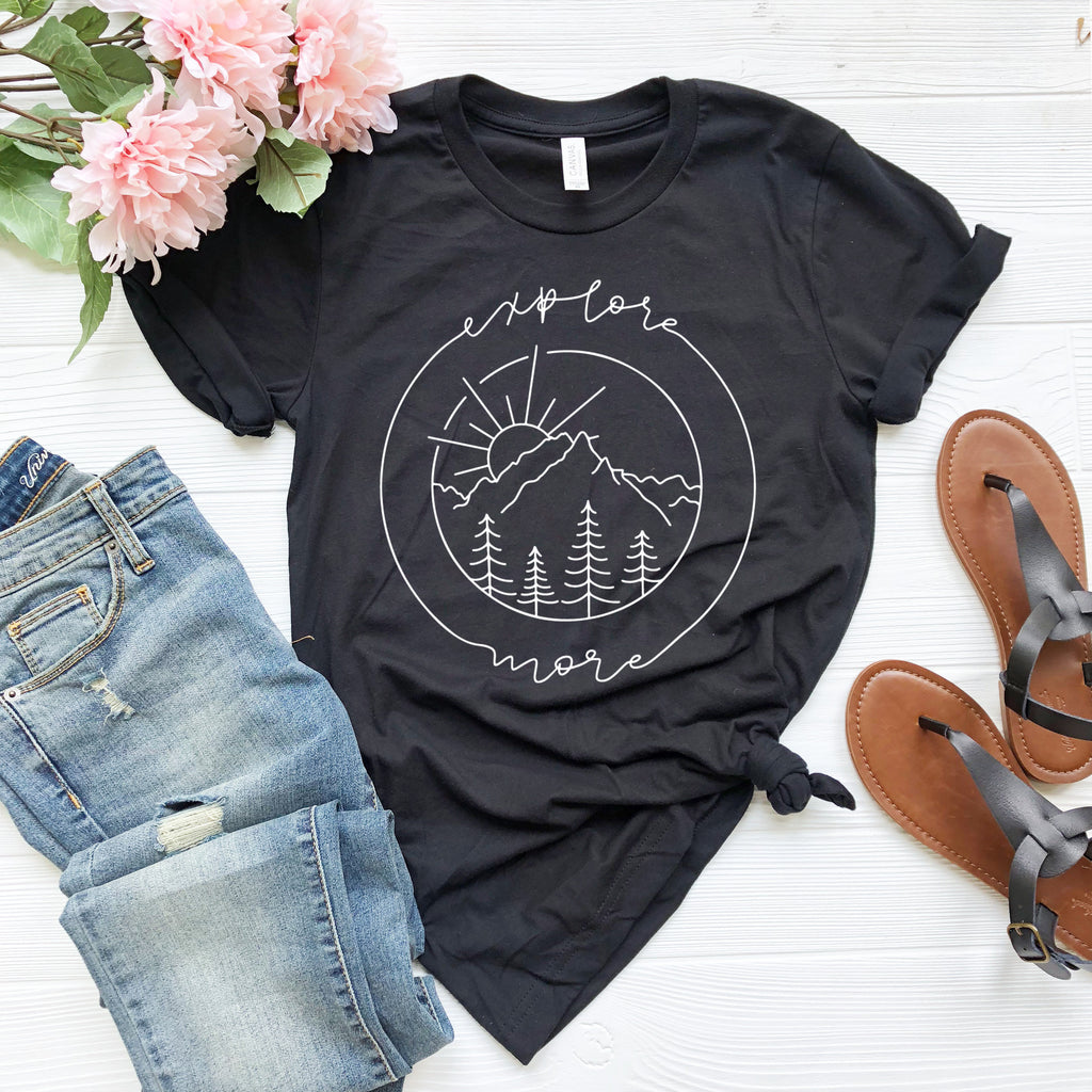 Explore More Shirt: Adventure Camping Hiking Tee