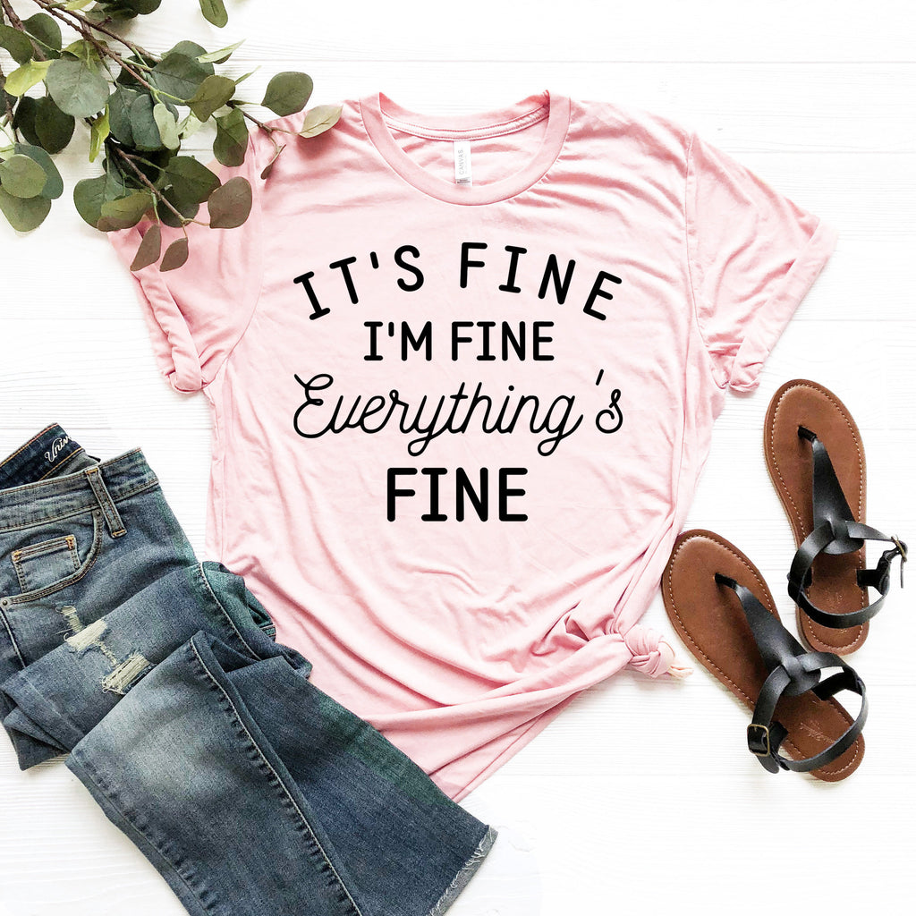 It's Fine Graphic Tee, Sarcastic Introvert Shirt