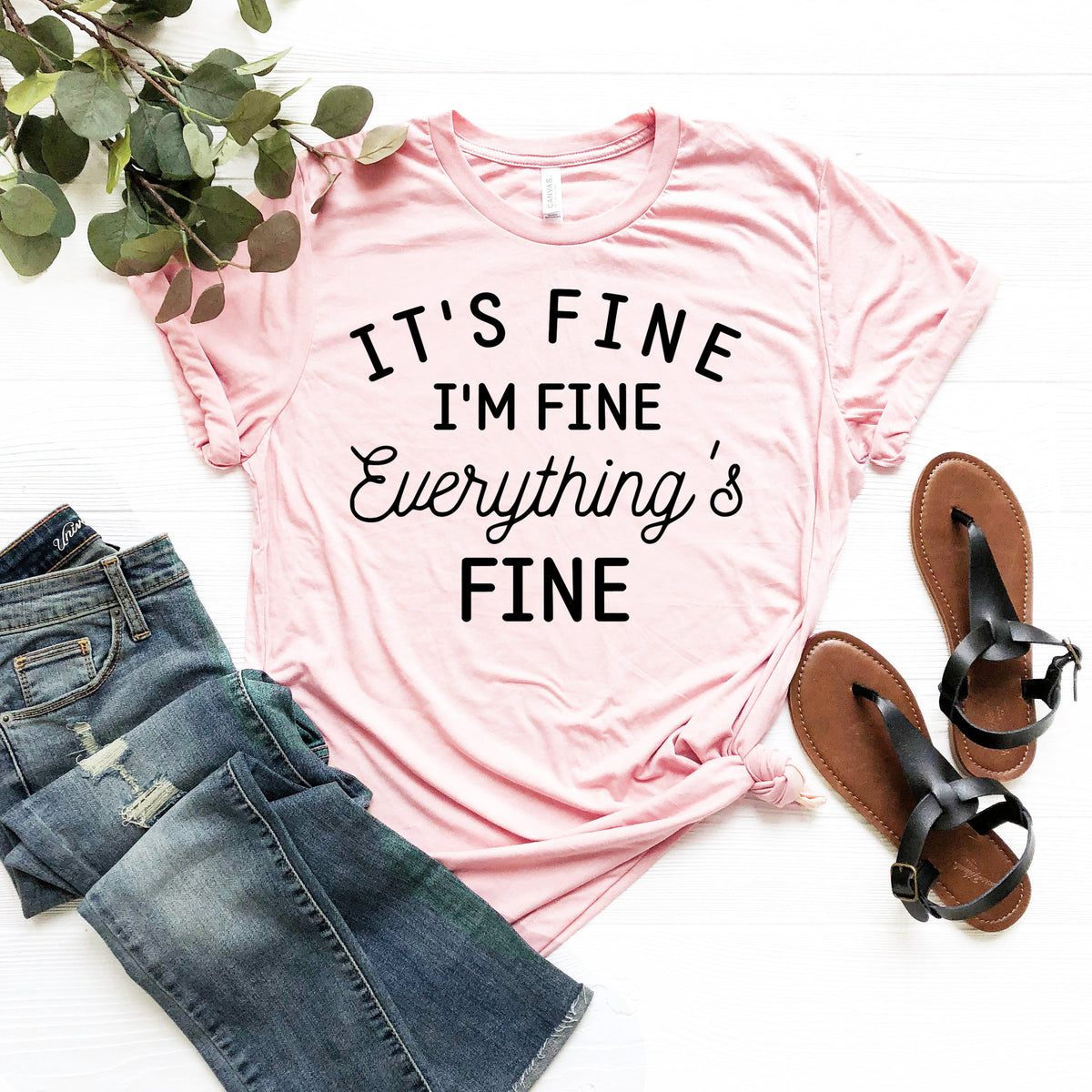 It's Fine Graphic Tee, Sarcastic Introvert Shirt