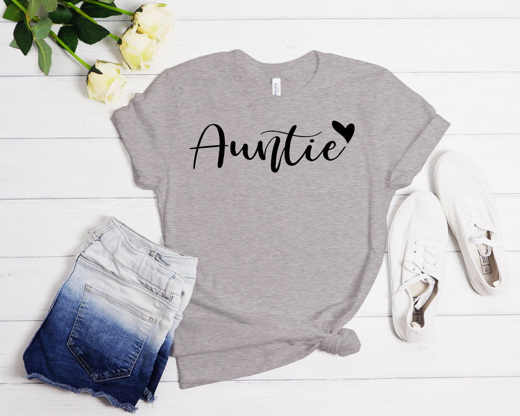 Favorite Auntie T-Shirt: Aunt Like A Mom Tee
