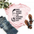 RBG Resistance T-Shirt: When Injustice Becomes Law