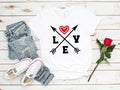 Love Arrows Valentine's Day Shirt: Women's Graphic Tee