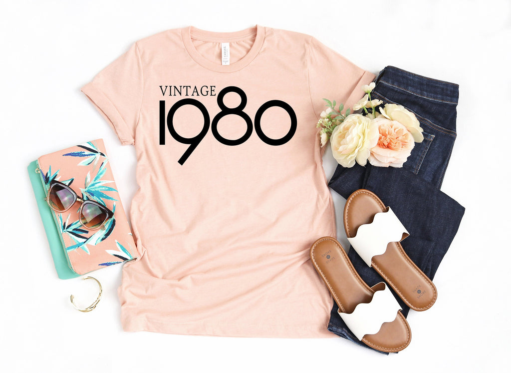 Vintage 1980 T-Shirt: 40th Birthday Gift