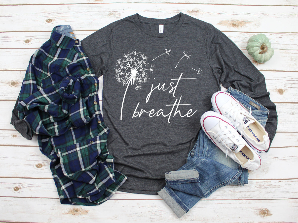 Just Breathe Dandelion Longsleeve Shirt
