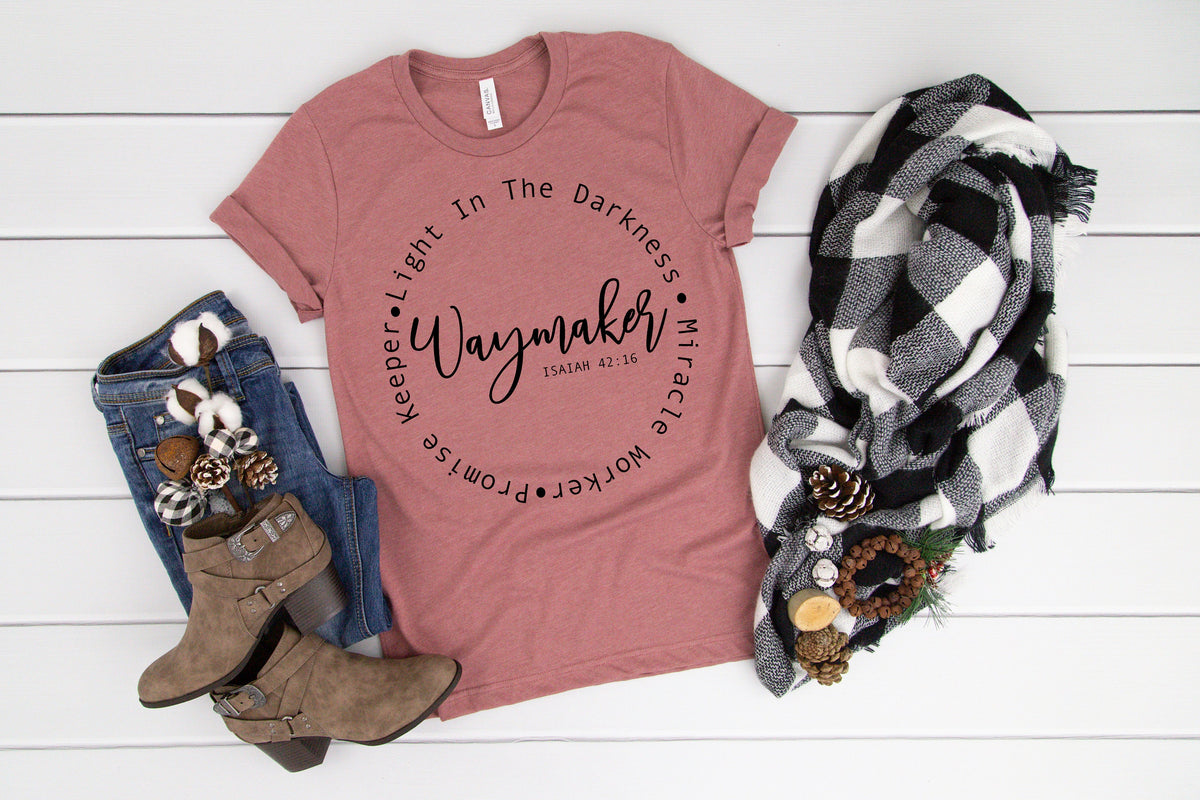 Waymaker Christian T-Shirt, Bible Verse Shirt