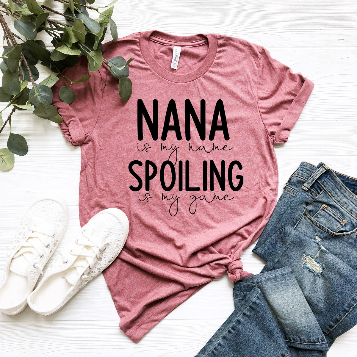 Nana Shirt: Spoiling is My Game, Grandma Gift Tee