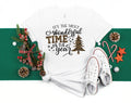Wonderful Time of Year Christmas T-Shirt, Leopard Print Tree