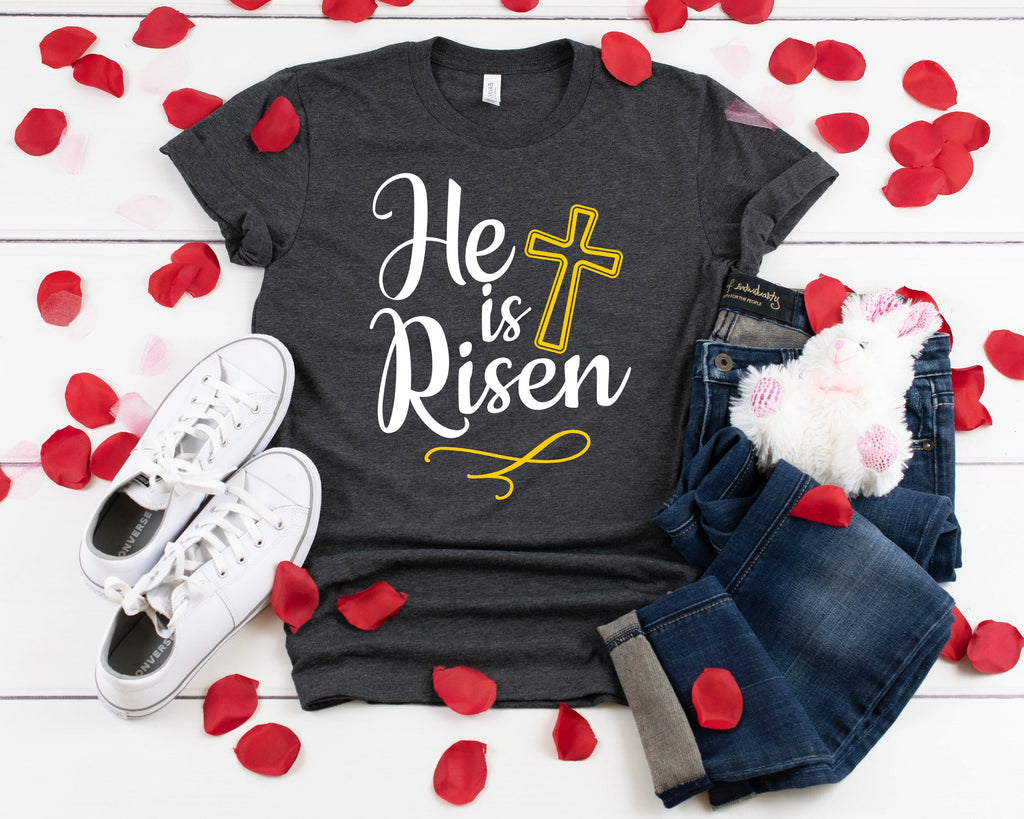 He is Risen Shirt: Christian Easter Sunday T-Shirt