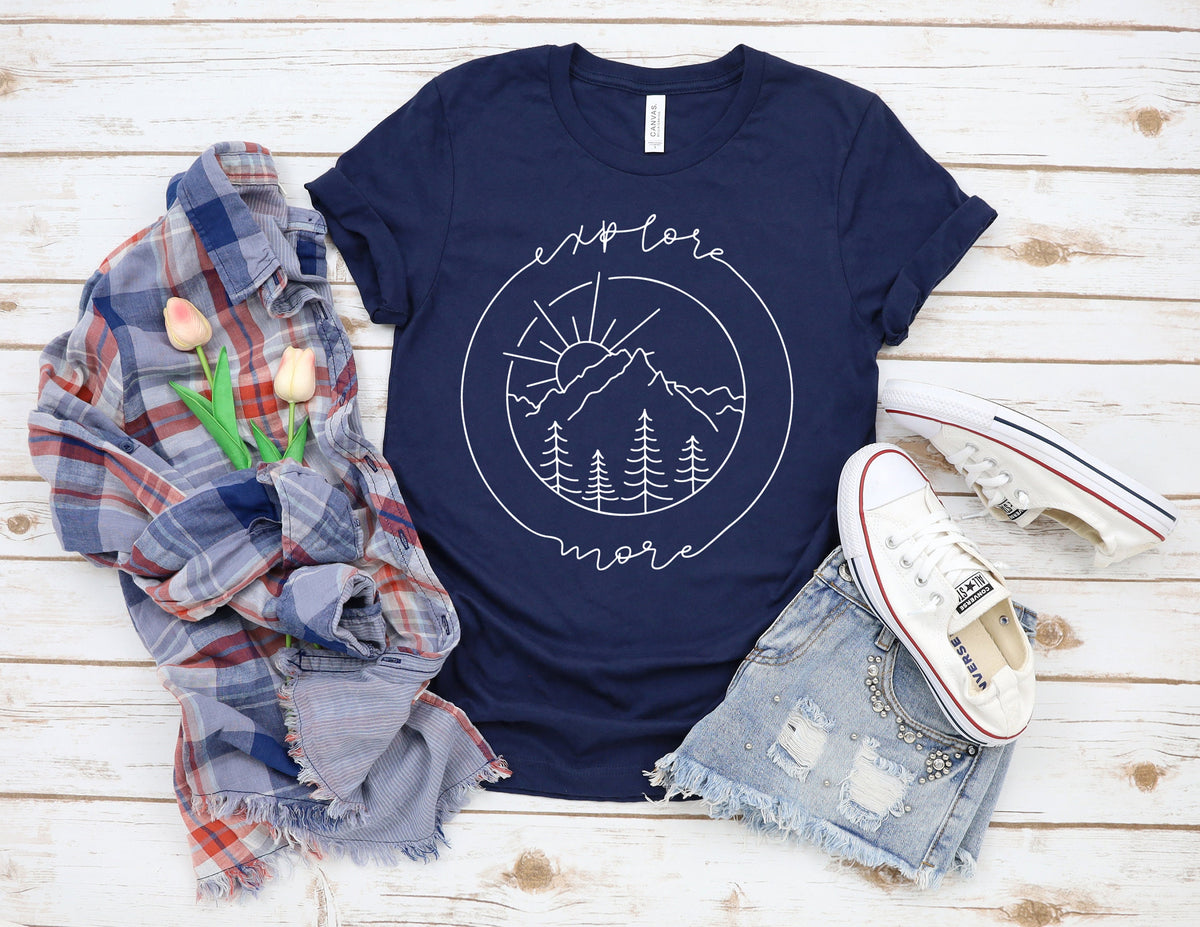 Explore More Shirt: Adventure Camping Hiking Tee
