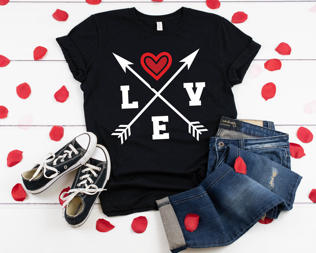 Love Arrows Valentine's Day Shirt: Women's Graphic Tee