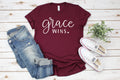 Grace Wins Shirt: Inspirational Christian Tee, Women's Gift
