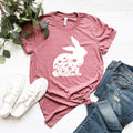 Floral Easter Bunny Shirt: Women's Spring Tee