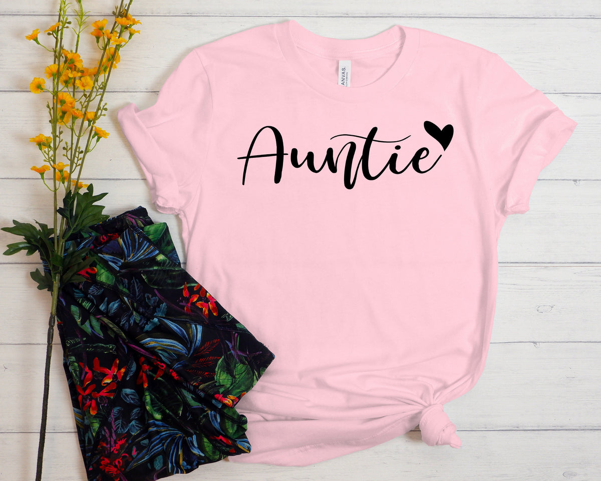 Favorite Auntie T-Shirt: Aunt Like A Mom Tee