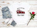 Valentines Buffalo Plaid Truck T-Shirt, Heart Shirt