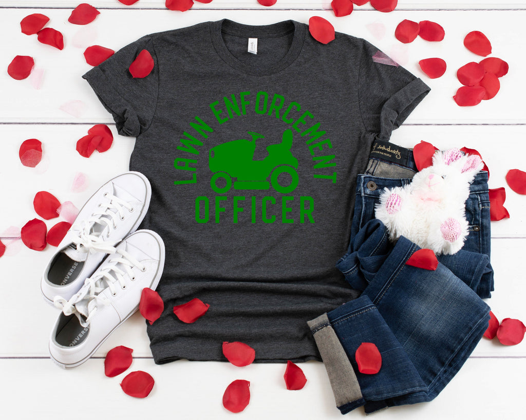 Lawn Enforcement Officer Shirt - Gardener Dad T-Shirt