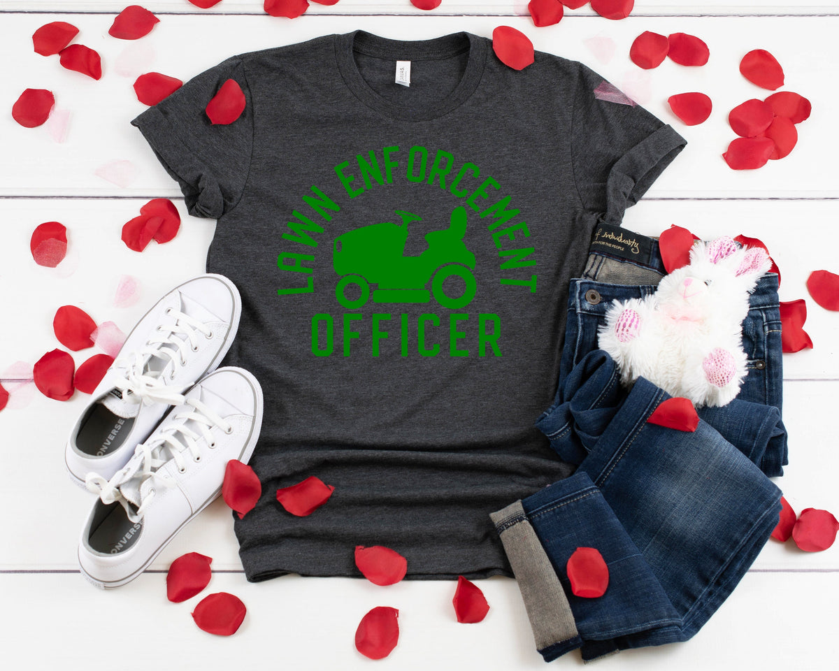 Lawn Enforcement Officer Shirt - Gardener Dad T-Shirt