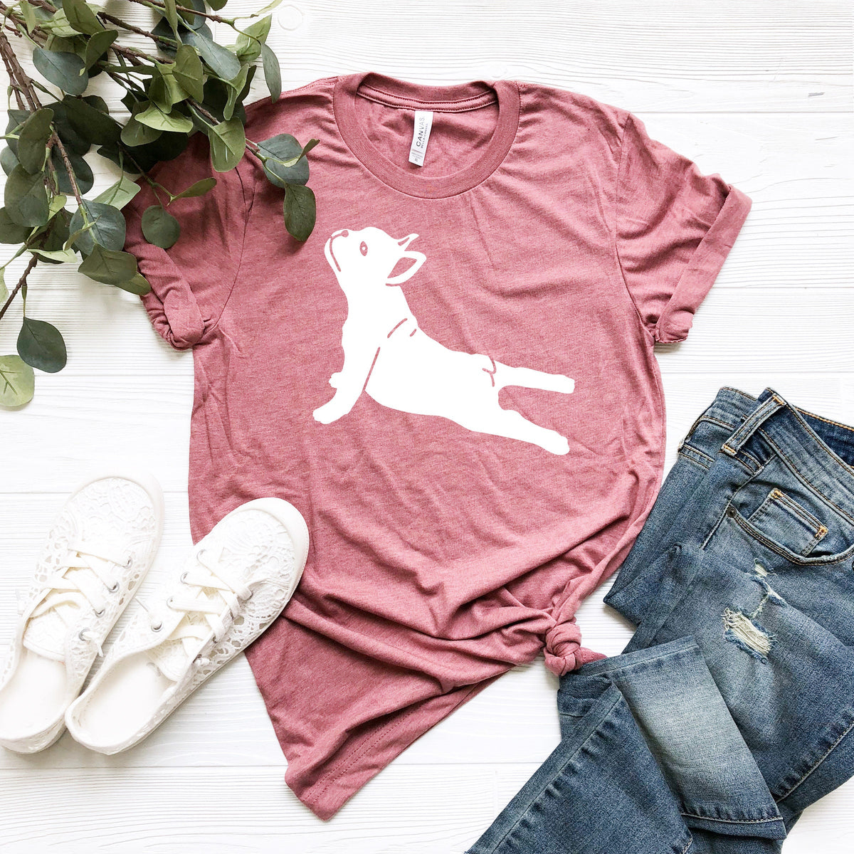 French Bulldog Yoga Pose Shirt: Dog Lover Zen Tee