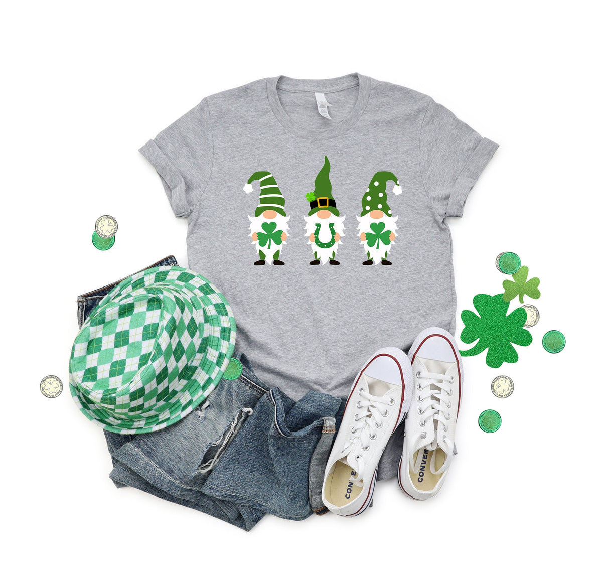 St Patrick's Day Gnome Shirt: Shamrock Family Matching Tee