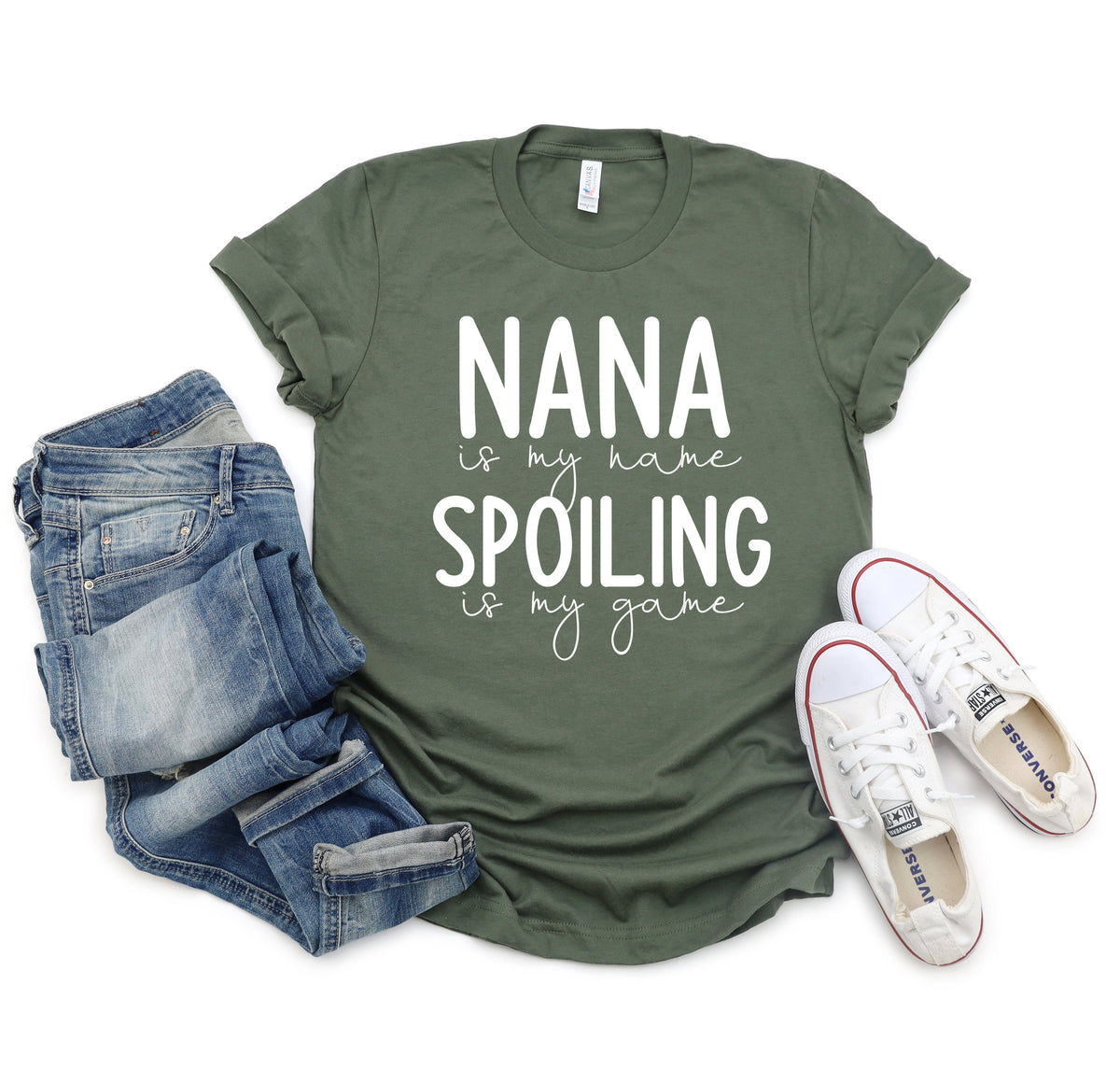 Nana Shirt: Spoiling is My Game, Grandma Gift Tee
