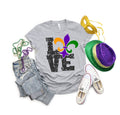 Mardi Gras Love T-Shirt: Fleur-de-lis NOLA Costume Tee