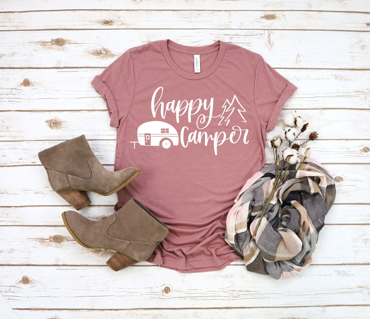 Happy Camper Shirt: Personalized Camping T-Shirt