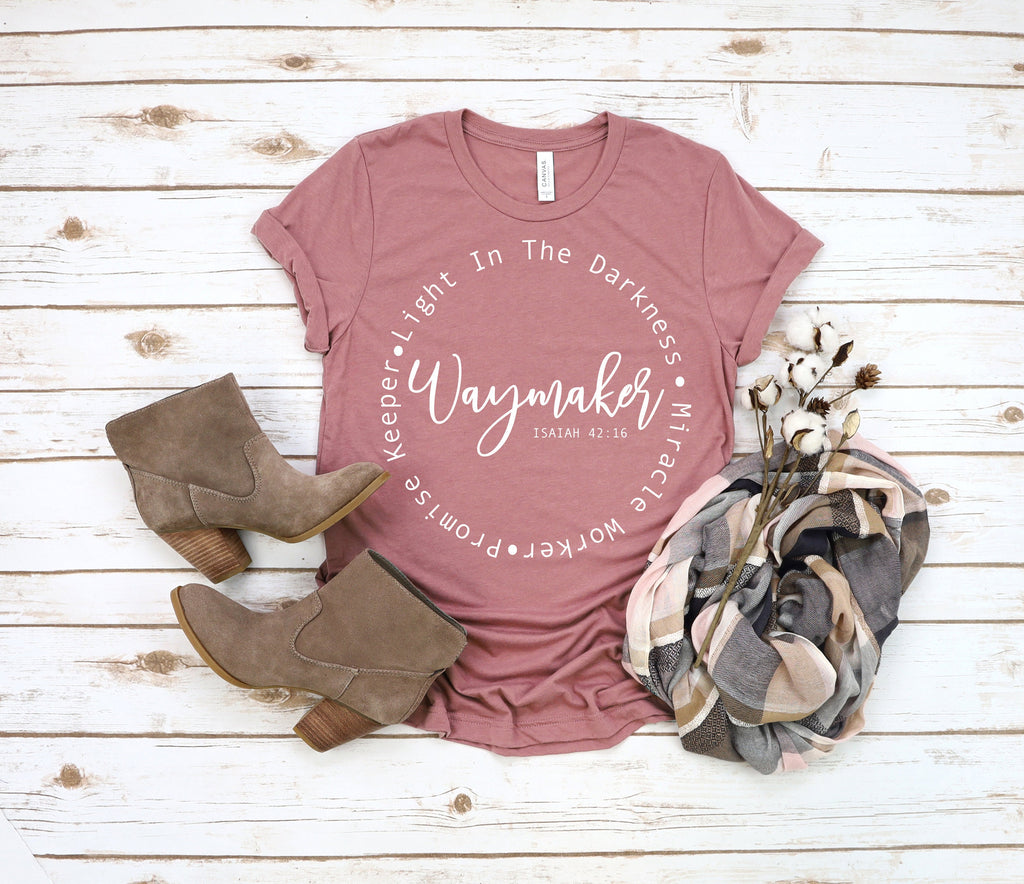 Waymaker Christian T-Shirt, Bible Verse Shirt