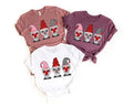 Gnomes Valentines Day Shirt, Heart Graphic Tee