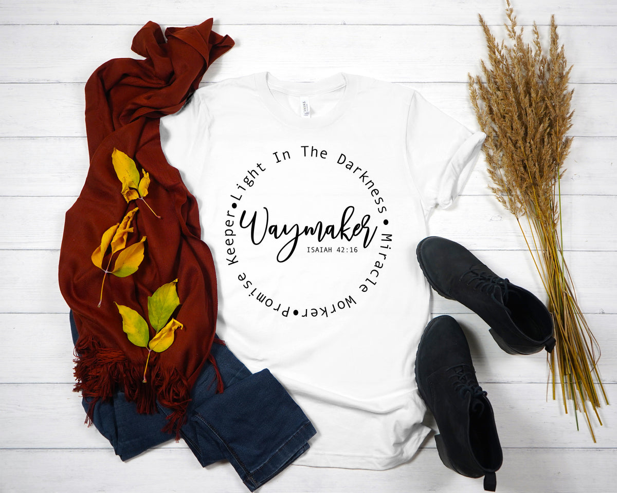 Waymaker Christian T-Shirt, Bible Verse Shirt