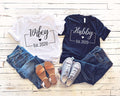 Hubby Wifey Shirts, Matching Couple Tees, Engagement Gift