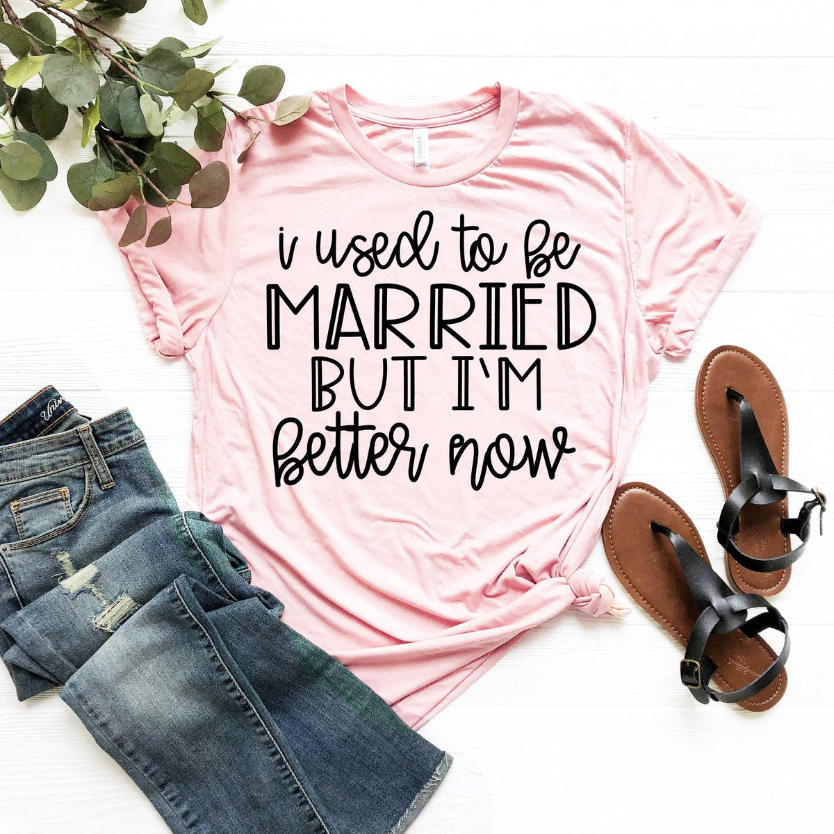 Funny Divorce T-Shirt: I Used to be Married But I'm Better Now