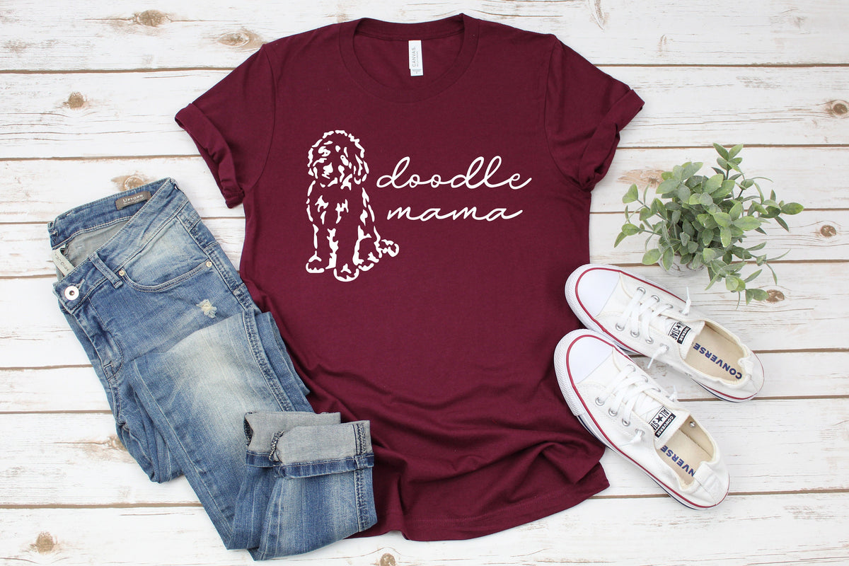 Doodle Mama T-Shirt: Funny Dog Mom Graphic Tee