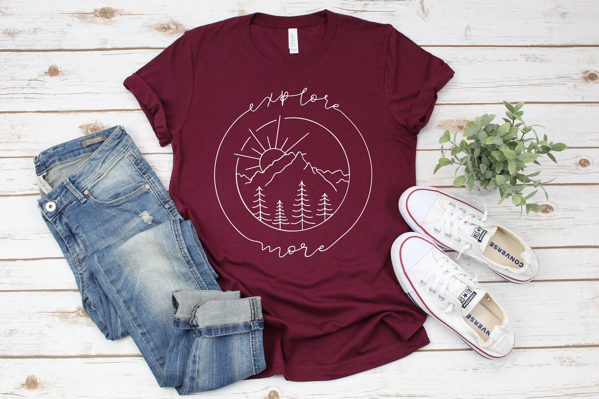 Explore More Shirt: Adventure Camping Hiking Tee