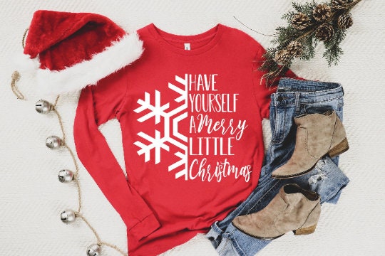 Merry Little Christmas Long Sleeve Shirt - Unisex Holiday Tee