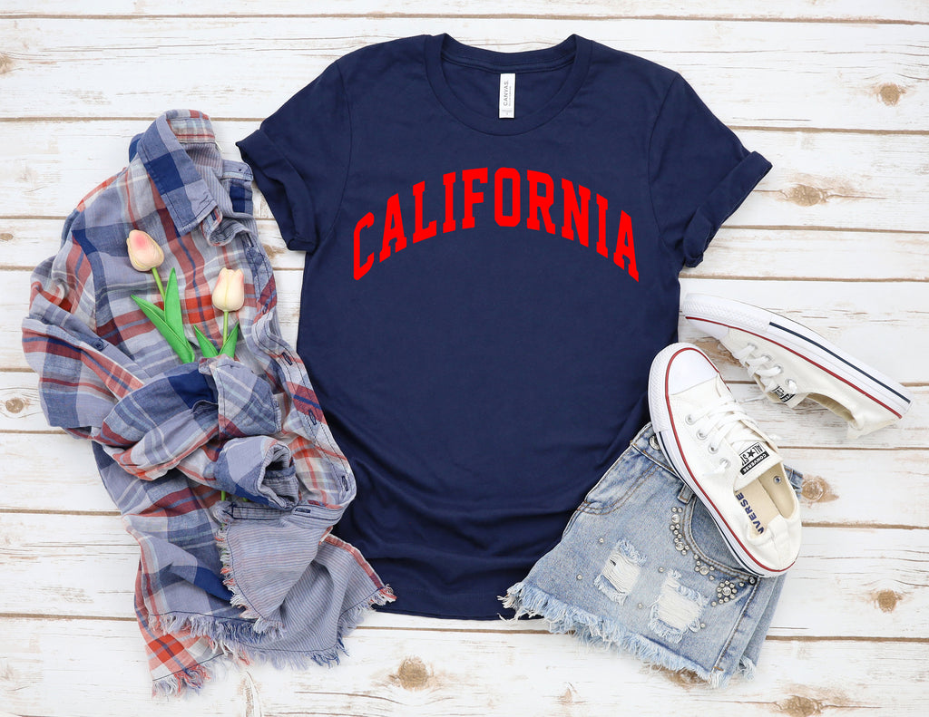 California Graphic Tee: West Coast Style, Cali Girl Shirt