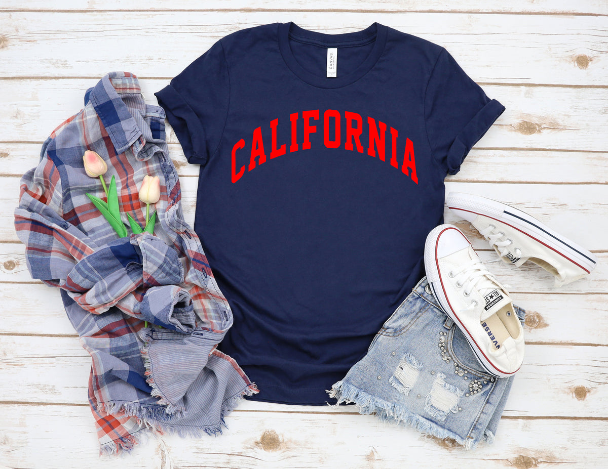 California Graphic Tee: West Coast Style, Cali Girl Shirt