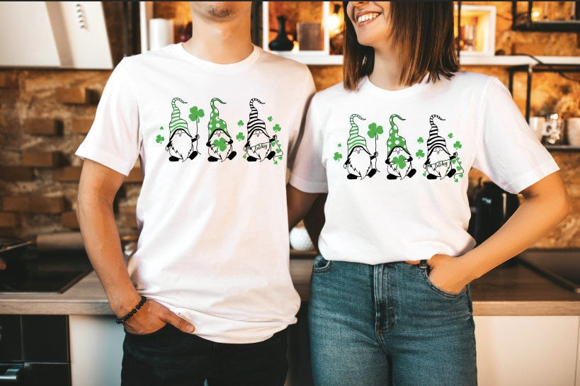 St Patricks Day Gnome Shirt: Shamrock Irish T-Shirt