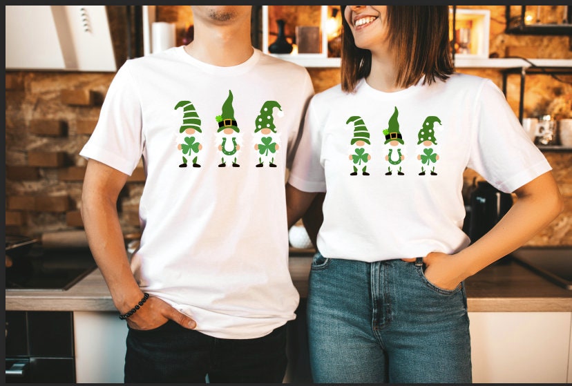 St Patrick's Day Gnome Shirt: Shamrock Family Matching Tee