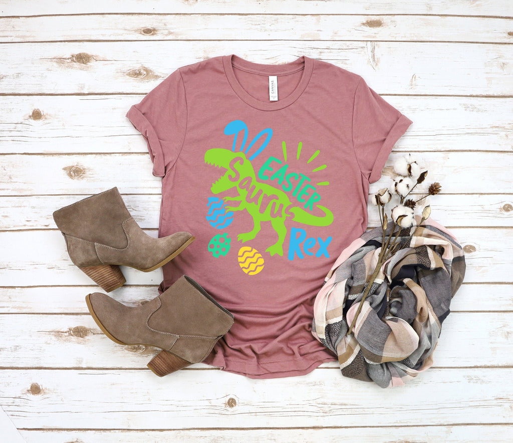 Easter Dinosaur T-Shirt: Funny Dino Bunny Tee