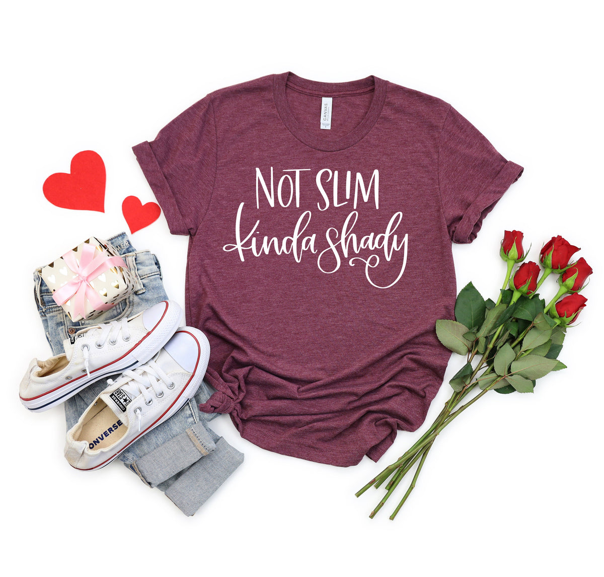 Not Slim Kinda Shady Shirt: Funny Mom Life Tee