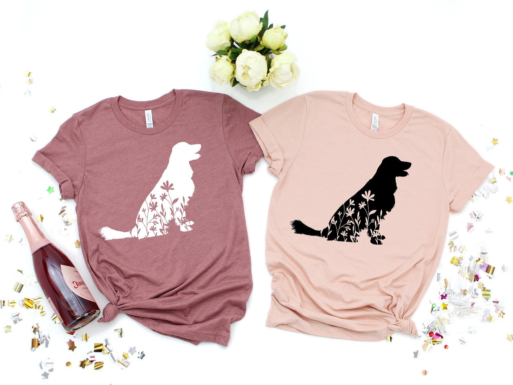 Golden Retriever Flower Shirt: Dog Lover Gift
