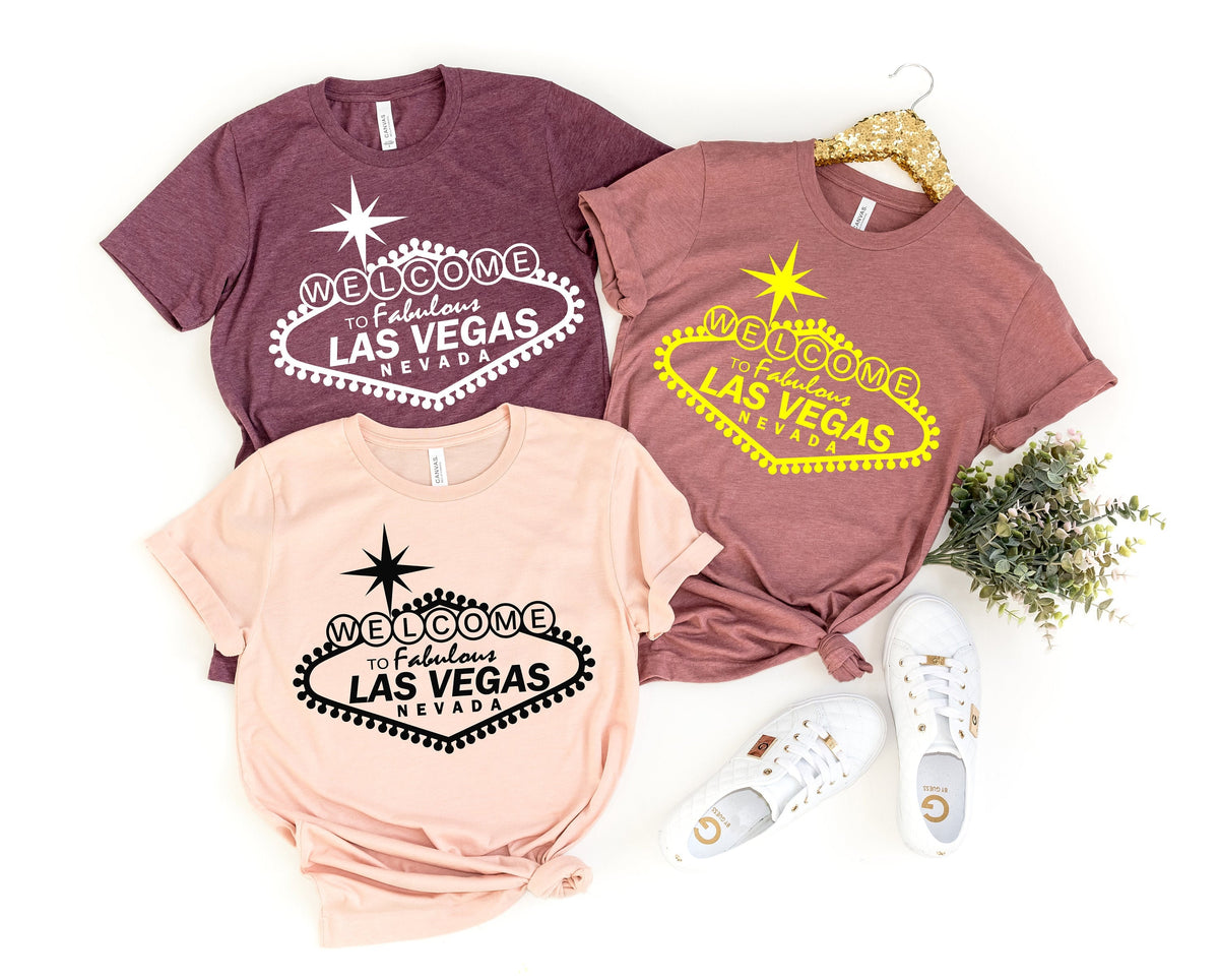 Las Vegas Bachelorette Party Shirt: Vegas Girl Trip Squad Tee