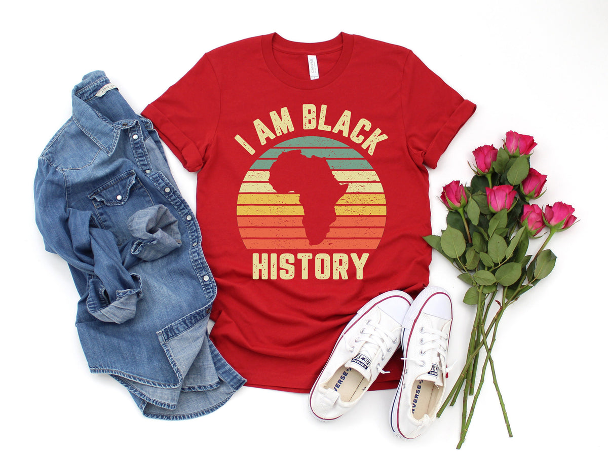 Black History Month Shirt: Retro Africa Design, BLM