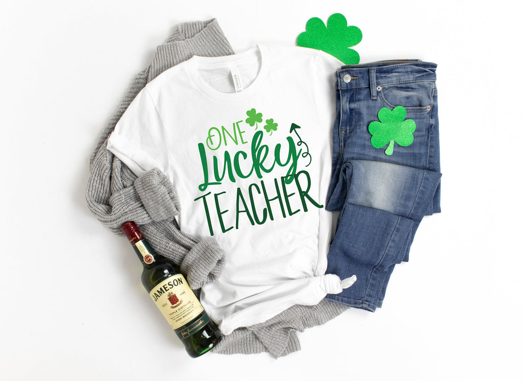 St. Patrick's Day Teacher Shirt: Lucky Staff T-Shirt