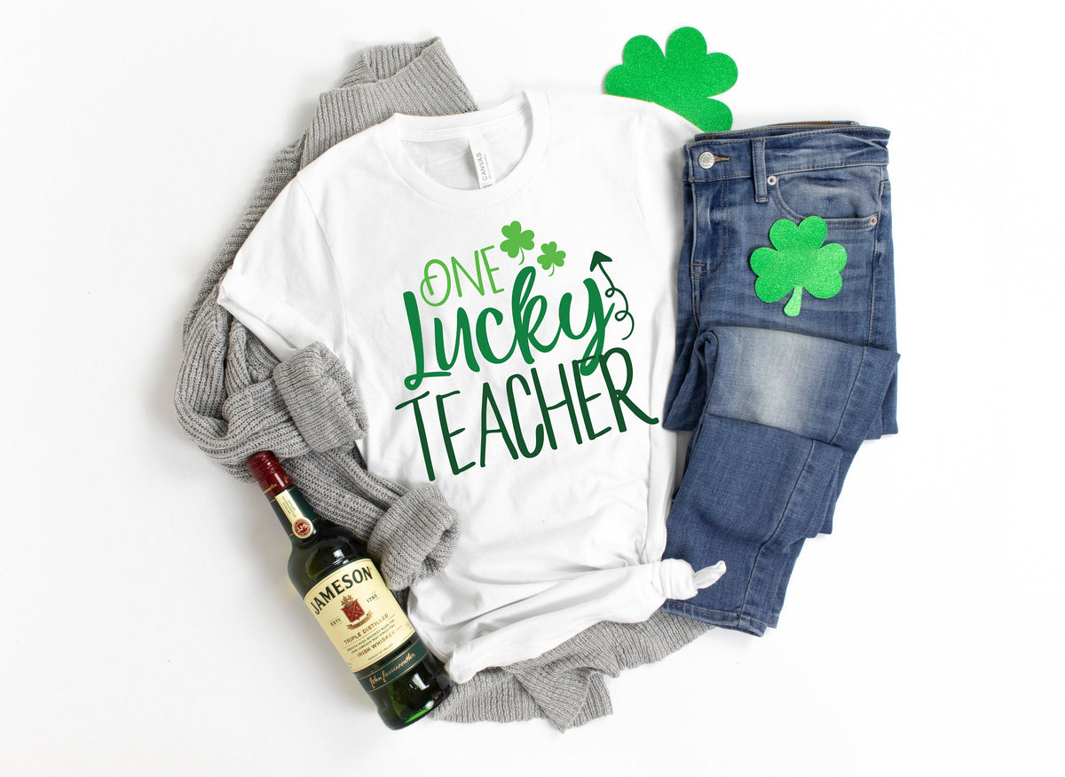 St. Patrick's Day Teacher Shirt: Lucky Staff T-Shirt