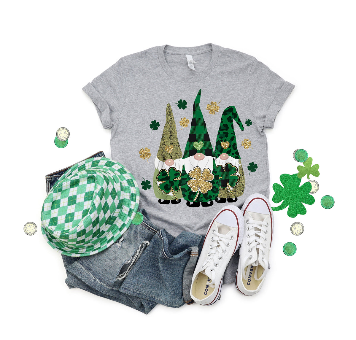 St Patricks Day Gnome Shirt: Shamrock Family Matching Tee